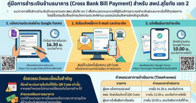 คู่มือการชำระเงินข้ามธนาคาร (Cross Bank Bill Payment) สำหรับ สพป.สุโขทัย เขต 2